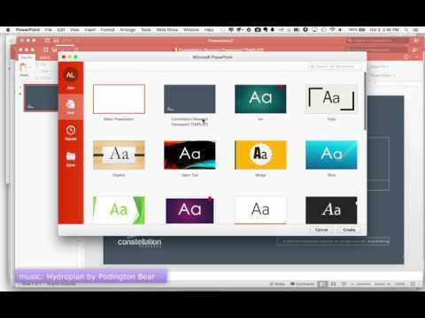 change template in powerpoint for mac